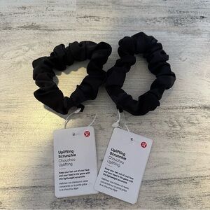 Lululemon 2 Uplifting Scrunchies NEW